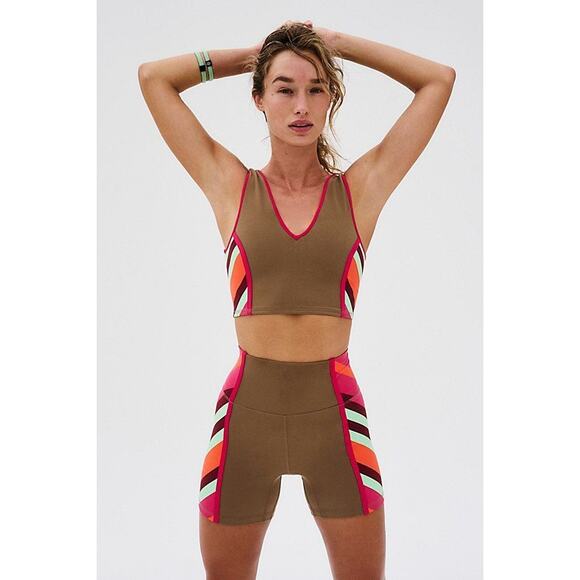 Free People Pants - New FREE PEOPLE MOVEMENT Never Better Colorblock Bike Shorts $48 SMALL Moonrock